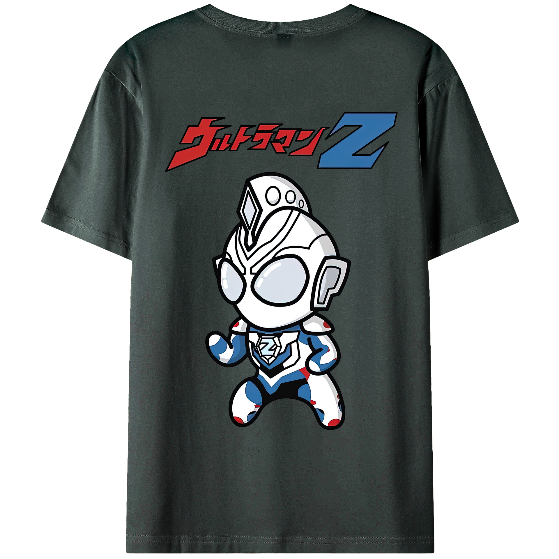 （画像用） ウルトラマン Ultraman 綿100％ メンズ半袖Tシャツ（バックプリント） 通気性